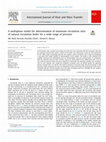 Research paper thumbnail of A multiphase model for determination of minimum circulation ratio of natural circulation boiler for a wide range of pressure