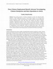 Research paper thumbnail of Does Chinese Employment Benefit Africans? Investigating Chinese Enterprises and Their Operations in Africa