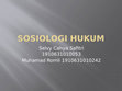 Sosiologi Hukum Cover Page