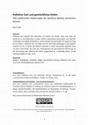 Research paper thumbnail of Palliative Care und ganzheitliches Heilen Wie traditionelle Heilkonzepte die westliche Medizin bereichern können