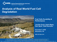 Research paper thumbnail of Analysis of Real World Fuel Cell Degradation (Presentation)