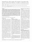 Neoproterozoic sulfur isotopes, the evolution of microbial sulfur species, and the burial efficiency of sulfide as sedimentary pyrite Cover Page