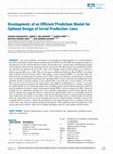 Research paper thumbnail of Development of an Efficient Prediction Model for Optimal Design of Serial Production Lines