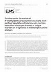 Research paper thumbnail of Studies on the formation of N-methylperfluoroalkylnitrile cations from perfluoroacylphenethylamines in electron ionisation mass spectrometry: unique marker ion fragments in methamphetamine analysis