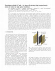 Research paper thumbnail of Developing a bright 17 keV x-ray source for probing high-energy-density states of matter at high spatial resolution