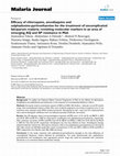 Research paper thumbnail of Efficacy of chloroquine, amodiaquine and sulphadoxine-pyrimethamine for the treatment of uncomplicated falciparum malaria: revisiting molecular markers in an area of emerging AQ and SP resistance in Mali