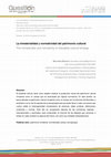 Research paper thumbnail of La inmaterialidad y normatividad del patrimonio cultural