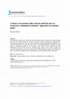 Research paper thumbnail of A theory of economic policy lock-in and lock-out via hysteresis: rethinking economists’ approach to economic policy