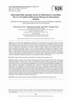 Research paper thumbnail of Addressing Public Speaking Anxiety in Multicultural Counselling: The Use of Cognitive-Behavioural Therapy for International Students