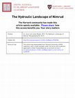 Research paper thumbnail of 2015 The Hydraulic Landscape of Nimrud (with co-author Jason Ur)