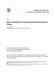 Research paper thumbnail of States’ Evolving Role in the Supplemental Nutritional Assistance Program