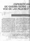 Experiencia de guerra desde la voz de las mujeres Cover Page