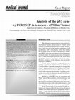 Research paper thumbnail of Analysis of the p53 gene by PCR-SSCP in ten cases of Wilms tumor