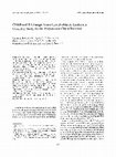 Research paper thumbnail of Childhood B Lineage Acute Lymphoblastic Leukemia Clonality Study by the Polymerase Chain Reaction