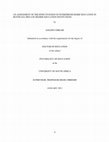 Research paper thumbnail of An Assessment of the Effectiveness of Entrepreneurship Education in Botswana Private Higher Education Institutions