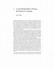 Research paper thumbnail of A left-handed blow: Writing the history of animals