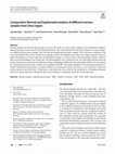 Research paper thumbnail of Comparative thermal and hyphenated analysis of different mortars samples from Deva region