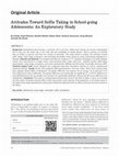 Attitudes toward selfie taking in school-going adolescents: An exploratory study Cover Page