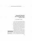 Research paper thumbnail of Community Education and Critical Race Praxis: The Power of Voice