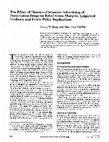 Research paper thumbnail of The Effect of Direct-to-Consumer Advertising of Prescription Drugs on Retail Gross Margins: Empirical Evidence and Public Policy Implications