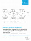 Research paper thumbnail of Modelling the factors affecting the adoption of eco-friendly rice production in the Vietnamese Mekong Delta