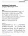 Research paper thumbnail of The effect of chlorine and combined chlorine/UV treatment on coliphages in drinking water disinfection