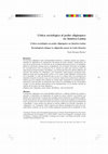 Research paper thumbnail of Crítica sociológica al poder oligárquico en América Latina