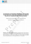 Research paper thumbnail of A Comparison of Imputation Methods for Missing Risk Factor Data from Large Real-world Electronic Medical Records for Comparative Effectiveness Studies (Preprint)