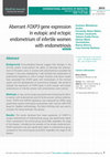 Research paper thumbnail of Aberrant FOXP3 gene expression in eutopic and ectopic endometrium of infertile women with endometriosis