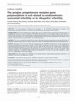 Research paper thumbnail of The progins progesterone receptor gene polymorphism is not related to endometriosis-associated infertility or to idiopathic infertility