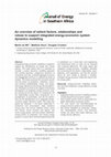 Research paper thumbnail of An overview of salient factors, relationships and values to support integrated energy-economic system dynamics modelling