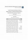 Research paper thumbnail of Leader Narcissism and Defensive Silence in Higher Education: A Moderated Mediation Model of Interactional Justice and Value Congruence