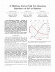 Research paper thumbnail of A multitone current sink for measuring impedance of in-use batteries