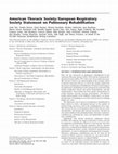 Factors Contributing to Exercise Intolerance in Chronic Respiratory Disease Exercise Training to Improve Exercise Performance Cover Page