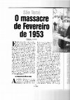 Research paper thumbnail of São Tomé. O massacre de Fevereiro de 1953