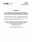 The Challenges in Modeling and Simulation of Fluoride-Salt-Cooled High-Temperature Reactors Cover Page