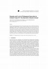 Research paper thumbnail of Domains and levels of pedagogical innovation in schools using ICT: ten schools