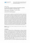 Research paper thumbnail of A replicable acoustic measure of lenition and the nature of variability in Gurindji stops