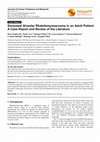 Research paper thumbnail of Sinonasal Alveolar Rhabdomyosarcoma in an Adult Patient: A Case Report and Review of the Literature