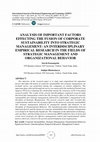 Analysis of Important Factors Effecting the Fusion of Corporate Sustainability Into Strategic Management: An Interdisciplinary Empirical Research in the Fields of Strategic Management and Organizational Behavior Cover Page