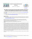 Research paper thumbnail of The effects of yawn-sigh, lip trill and tongue relaxation exercises on frequency and amplitude perturbation of voice in vocal training