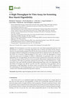 Research paper thumbnail of A High-Throughput In Vitro Assay for Screening Rice Starch Digestibility