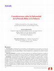 Research paper thumbnail of Consideraciones sobre la Enfermedad de la Vesícula Biliar en la Infancia