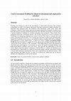 Research paper thumbnail of Course Assessment: Profiling for enhanced education and employment outcomes. Paper presented at AAIR conference