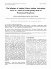 The Influence of Auditor Ethics, Auditor Motivation, Locus of Control on Audit Quality: Role of Professional Skepticism Cover Page