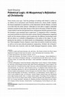 Research paper thumbnail of Sarah Stroumsa, “Polemical Logic: Al-Muqammaṣ’s Refutation of Christianity,” in Ehud Krinis, Nabih Bashir, Sara Offenberg, and Shalom Sadik, eds., Polemical and Exegetical Polarities in Medieval Jewish Cultures: Studies in Honour of Daniel J. Lasker (Berlin: de Gruyter, 2021), 37-58