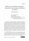 “ Medea ” , v ol.  VI I , n. 1 ( Estate  /  Summer 20 2 1 ) Nella mia ora di libertà: reclusione e  ‘redenzione’ nel canzoniere di Fabrizio  De André Cover Page