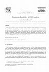 Research paper thumbnail of Dominican Republic: A CGE Analysis