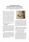 Research paper thumbnail of R.: Two Simulation Tools for Biologically Inspired Virtual Robotics