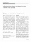 Research paper thumbnail of Retinoic acid enhances nephron endowment in rats exposed to maternal protein restriction